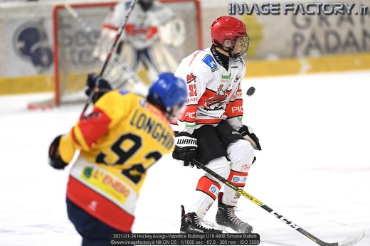 2021-01-24 Hockey Asiago-Valpellice Bulldogs U19 4908 Simone Battelli